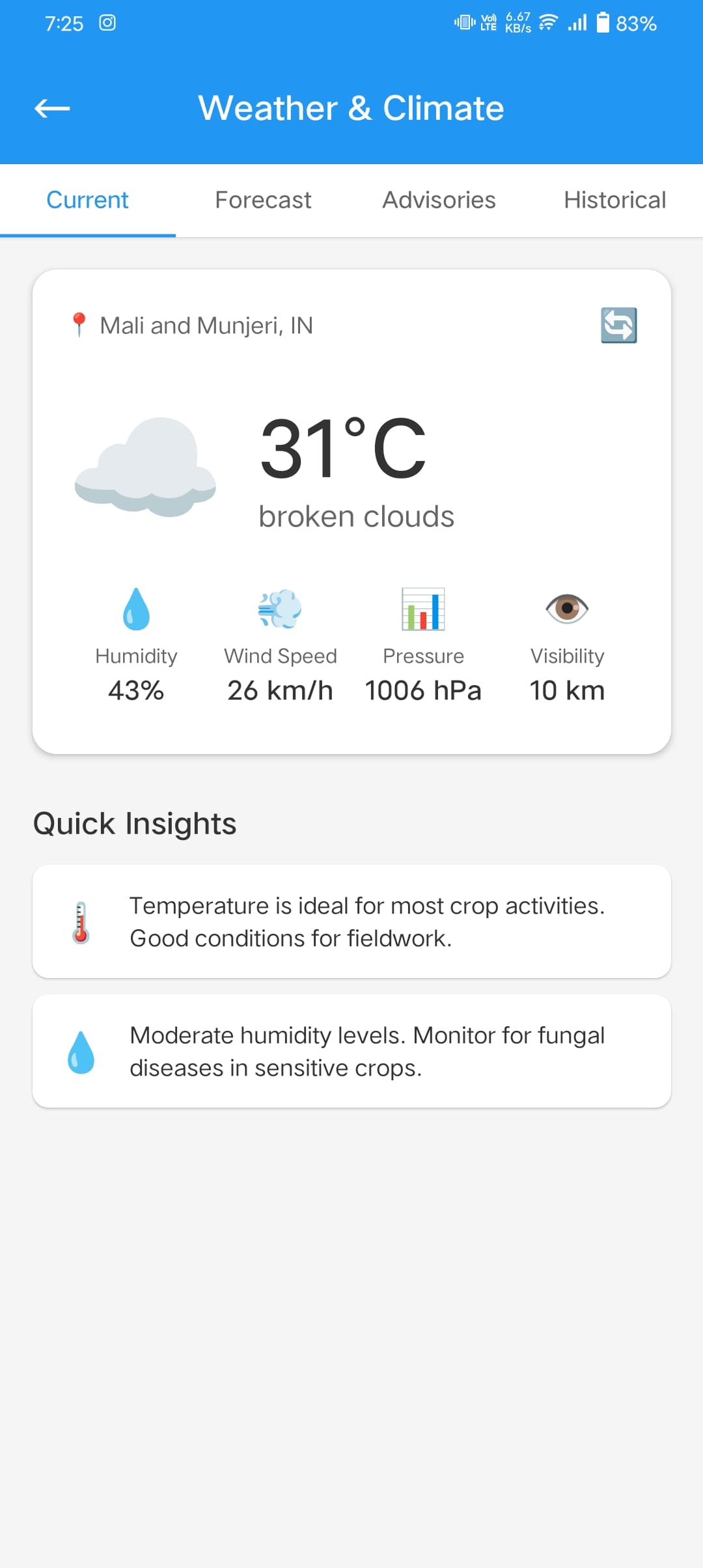 GramSetu farmer support mobile app — screen 3 of 4
